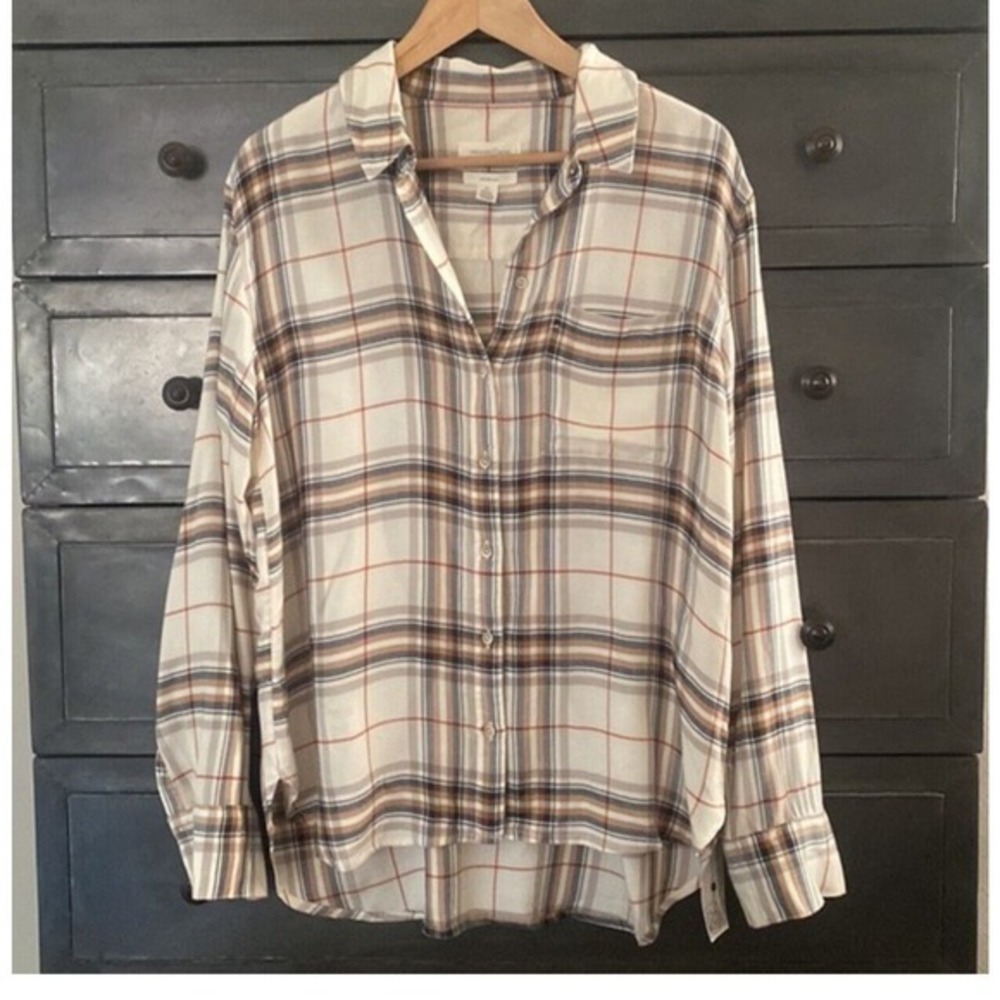 Treasure‎ And Bond shirt Boyfriend Button Down Top Size Large